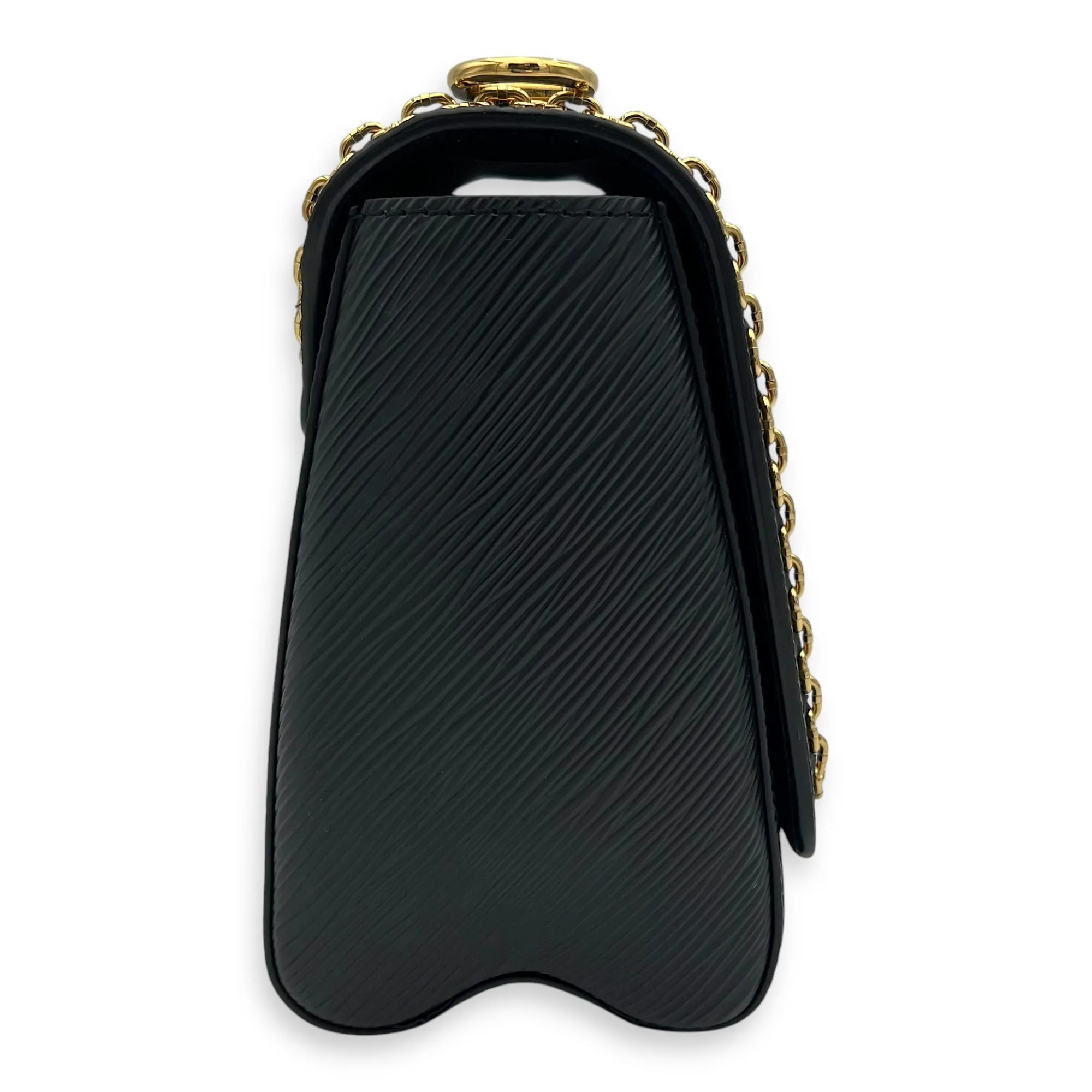 Twist Crossbody Bag MM Black in Epi Leather, Gold hardware