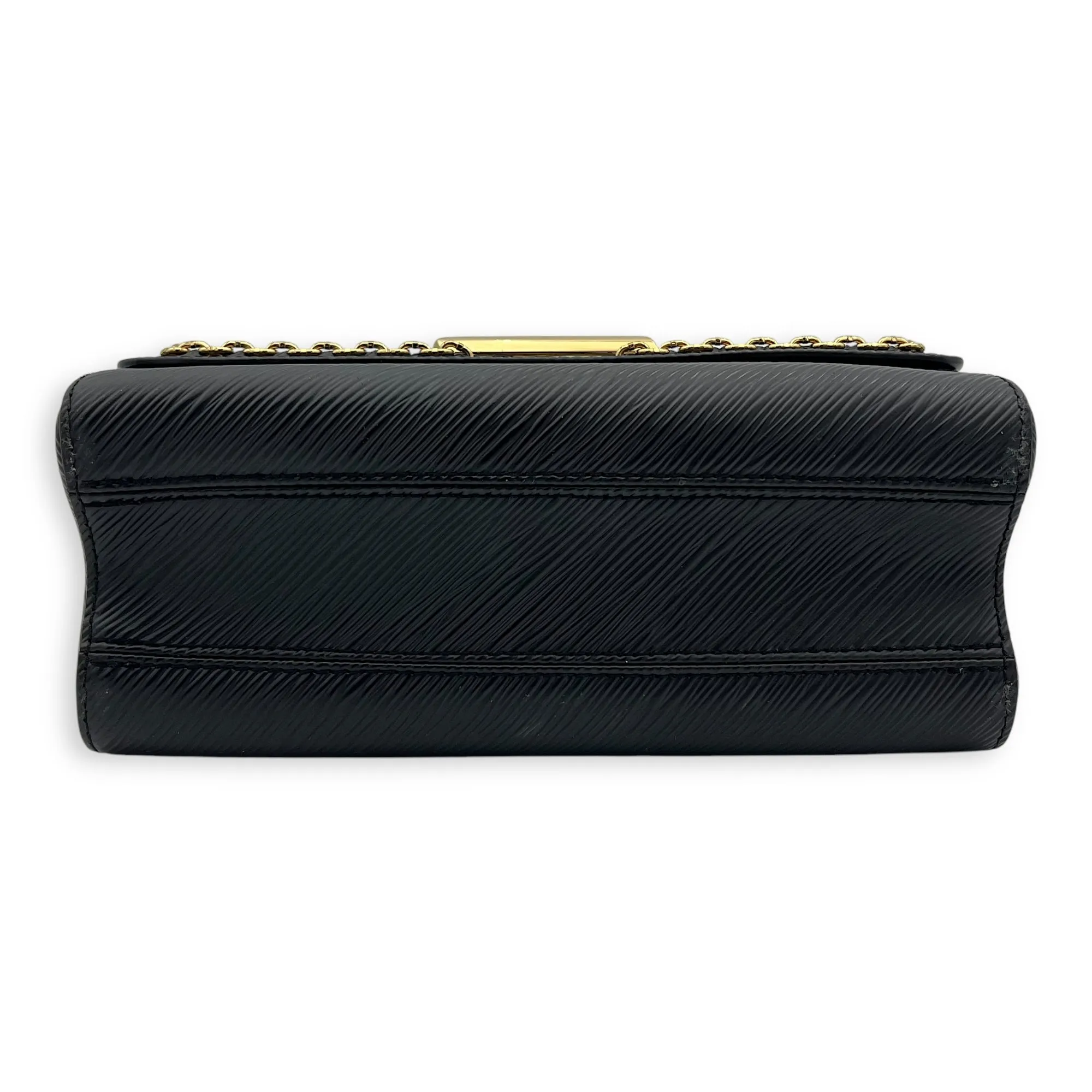 Twist Crossbody Bag MM Black in Epi Leather, Gold hardware