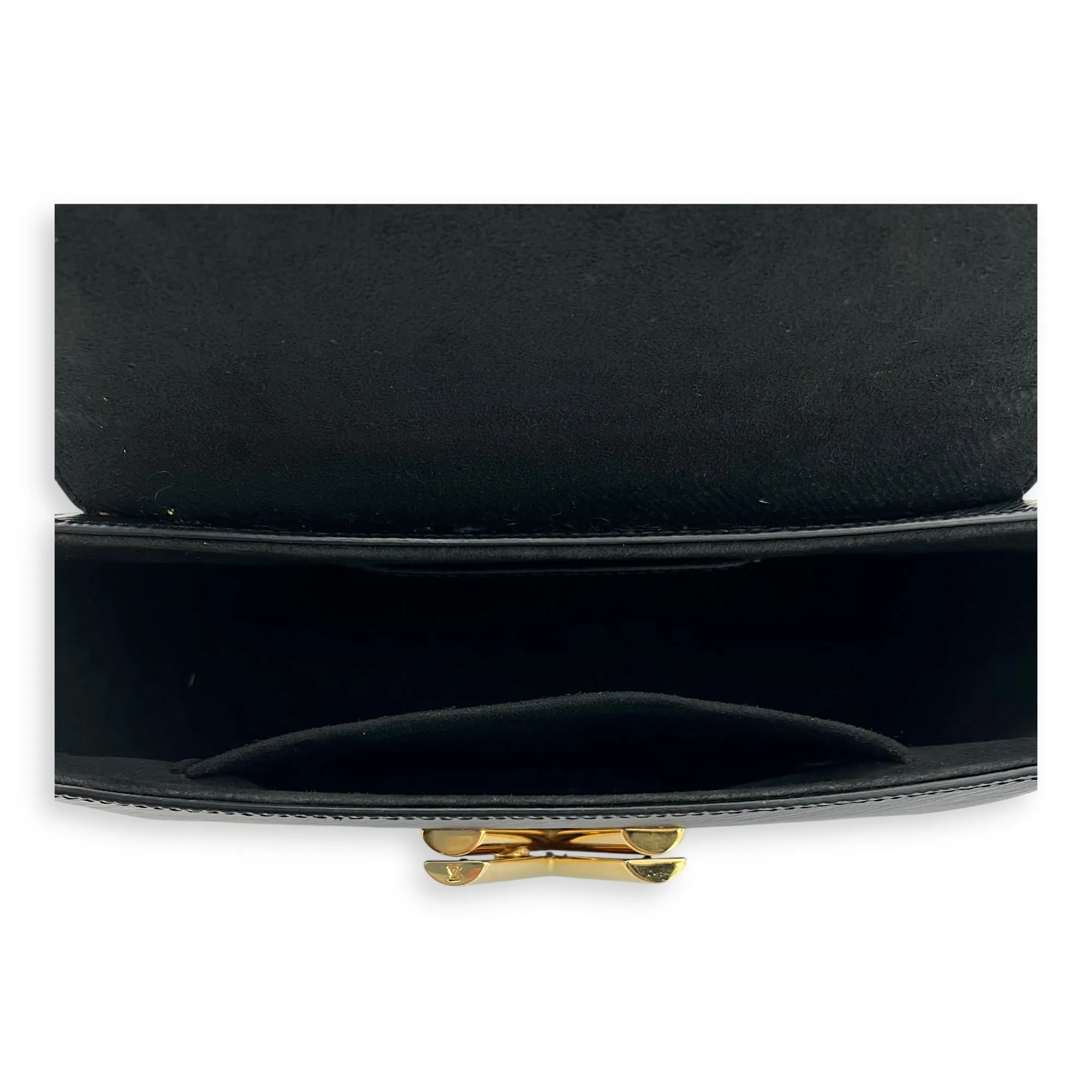 Twist Crossbody Bag MM Black in Epi Leather, Gold hardware