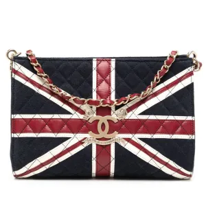Union Jack Quilted Shoulder Bag