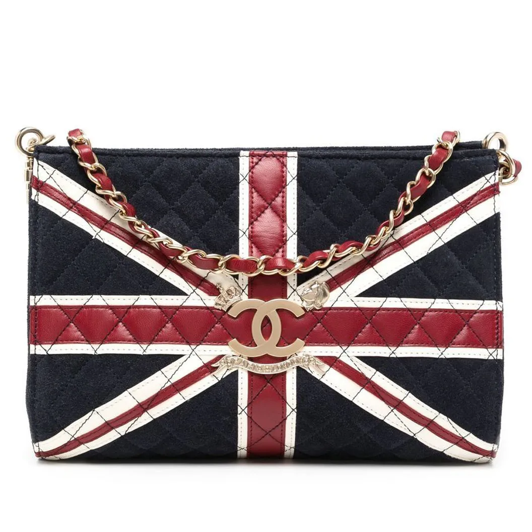 Union Jack Quilted Shoulder Bag