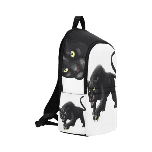 Urbantoons Black Panthers Fabric Backpack / Book bag