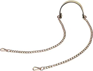 VanEnjoy 12MM Replacement Chain & Genuine Leather Shoulder Crossbody Straps for Handbags Purse Bags (Gold)