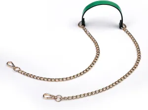 VanEnjoy 12MM Replacement Chain & Genuine Leather Shoulder Crossbody Straps for Handbags Purse Bags(Green)