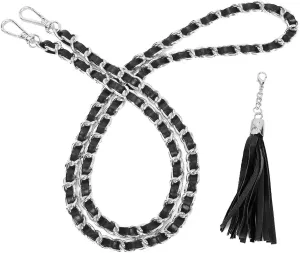 VanEnjoy Purse Chain Strap with Tassel - Microfiber Leather - Replacement for Shoulder Straps for Handbag -47