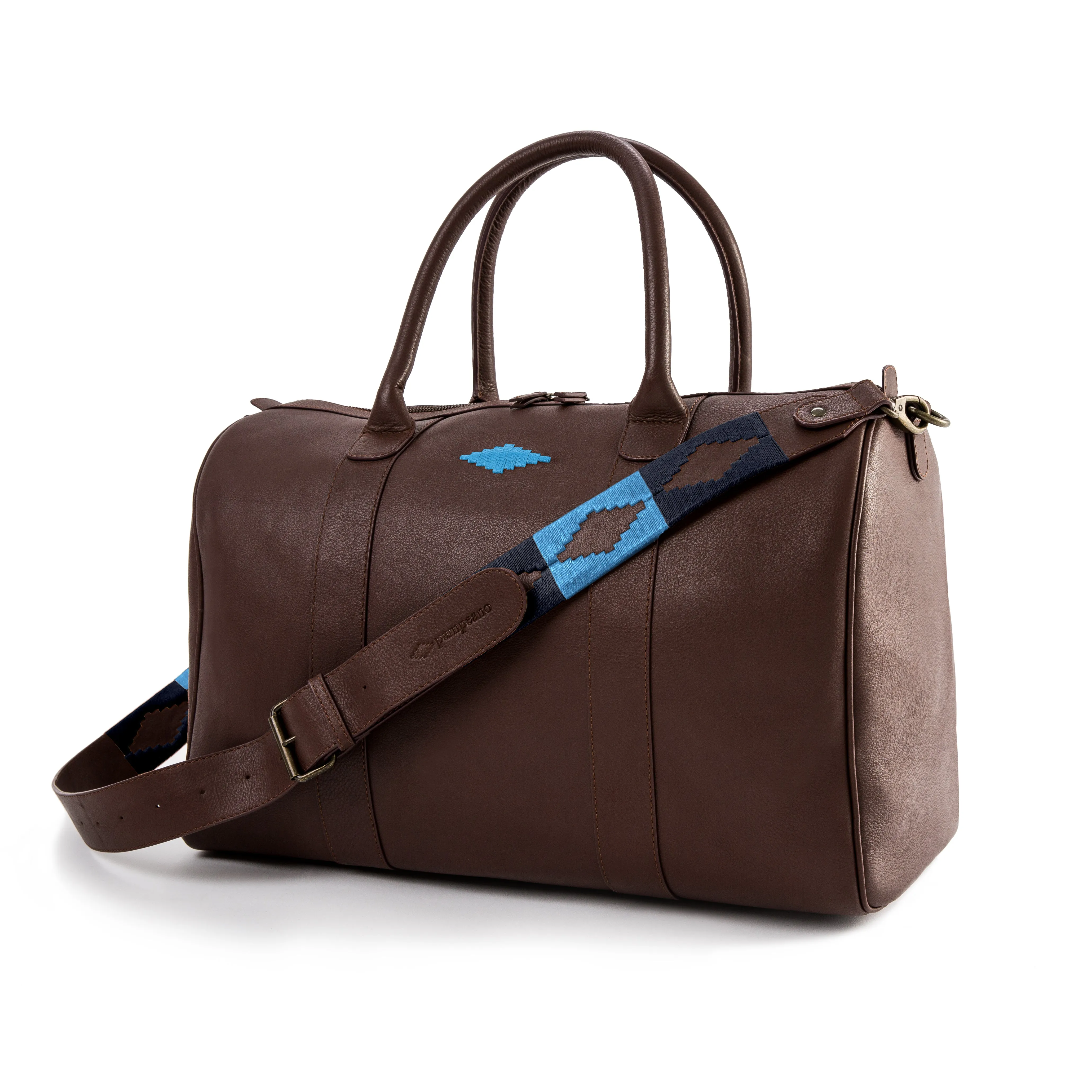 Varon small travel bag - brown leather