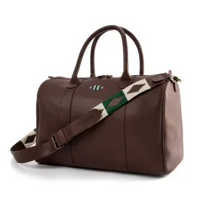 Varon small travel bag - brown leather