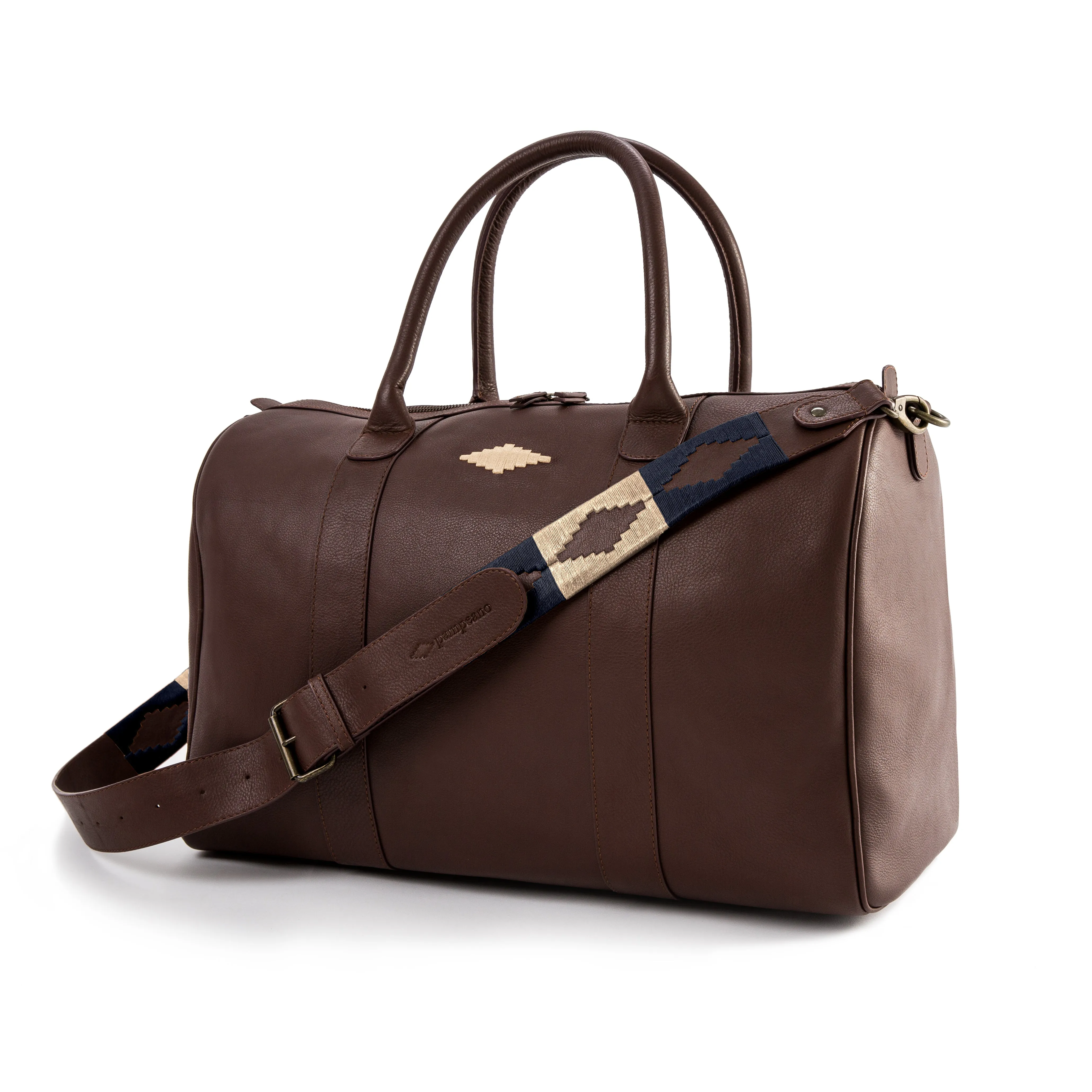 Varon small travel bag - brown leather