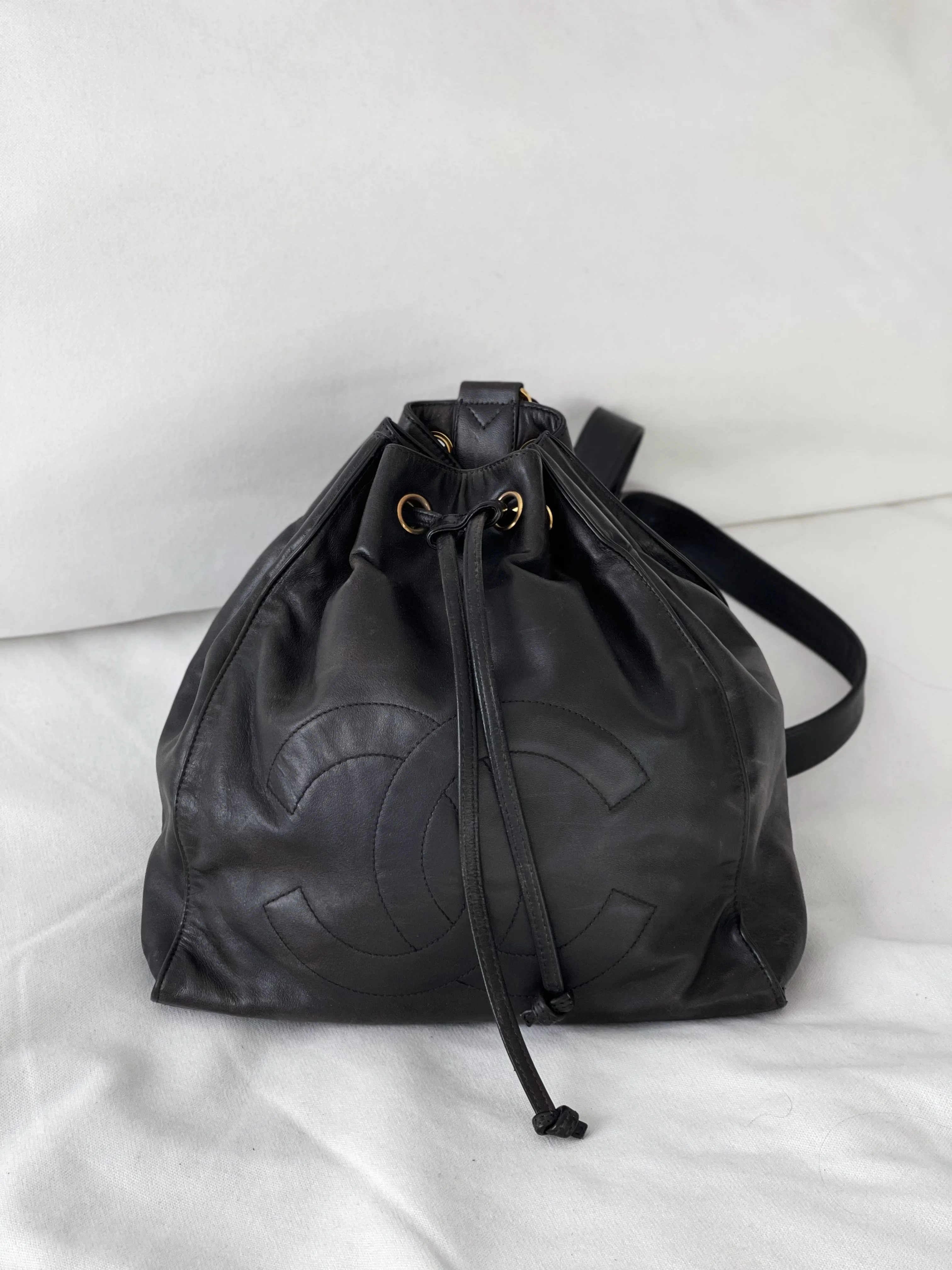 Vintage CC Drawstring Backpack