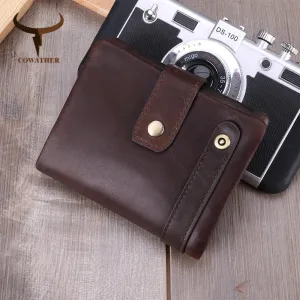 Vintage Fashion Cowhide Wallets: Top-Quality Genuine Cow Leather