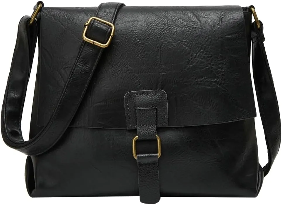 Vintage Shoulder Crossbody Purse for Women Soft Vegan Leather Tote Bag Casual Small Handbag Messenger Satchels