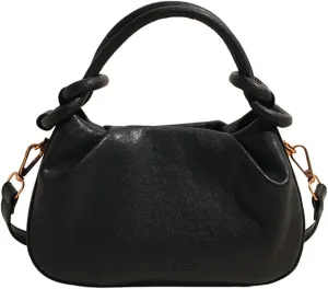 Vintage Small Handbags Purse for Women Vegan Leather Crossbody Shoulder Bag Chic Dating Dumpling Satchels
