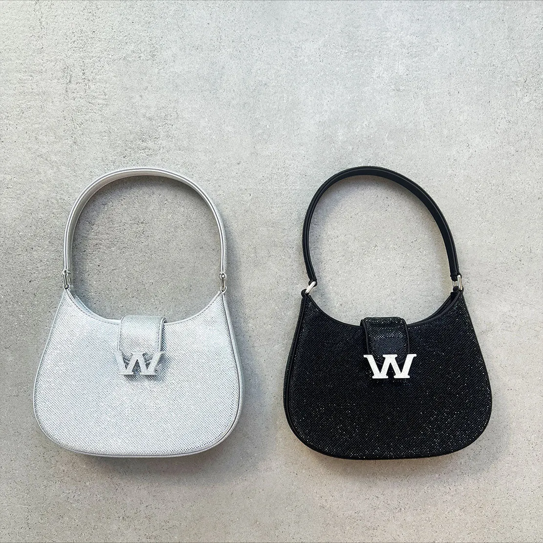 W Legacy Sequin Small Hobo, Alloy