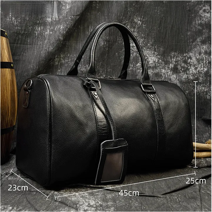Weekend Travle Leather Bag Large Stroage for Men