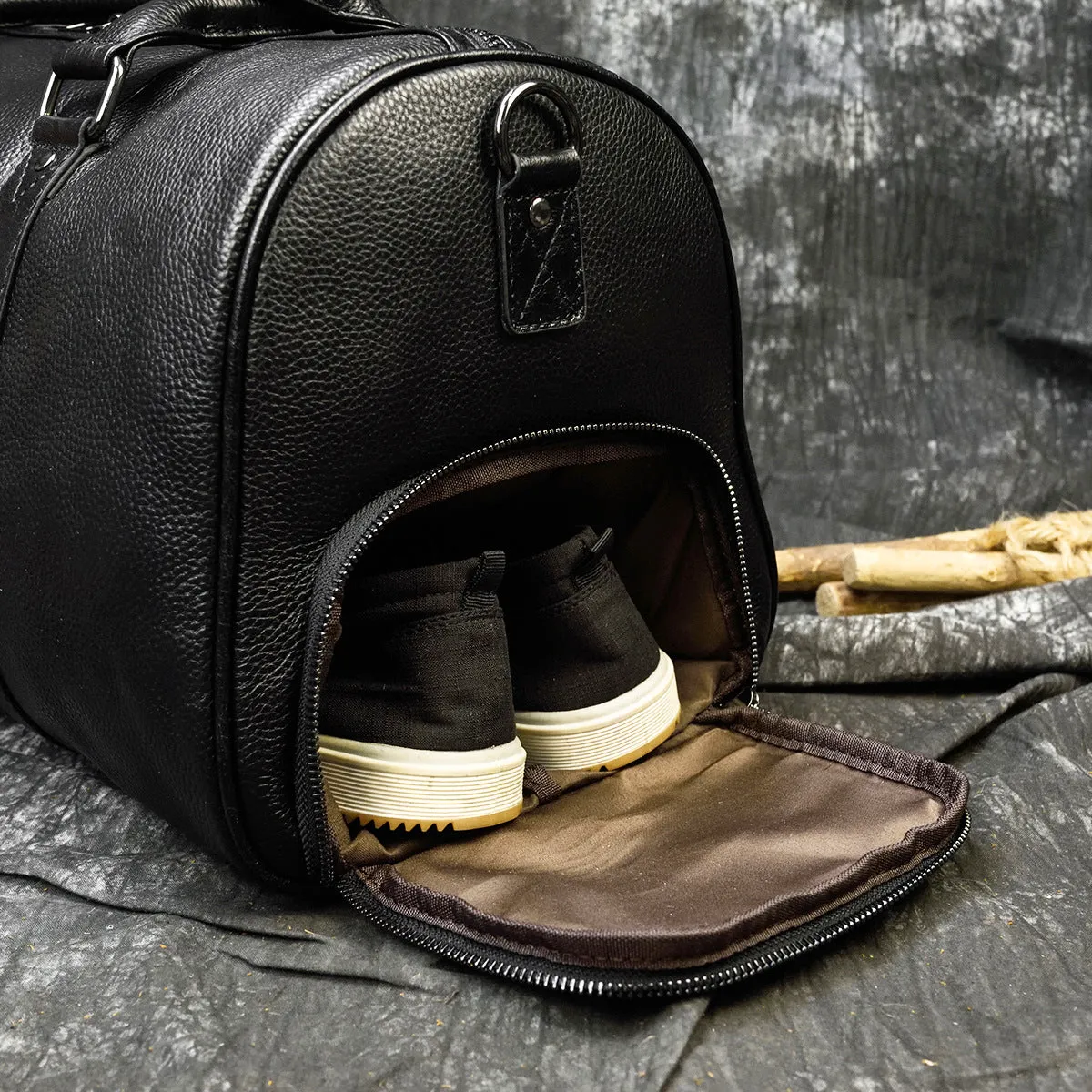 Weekend Travle Leather Bag Large Stroage for Men