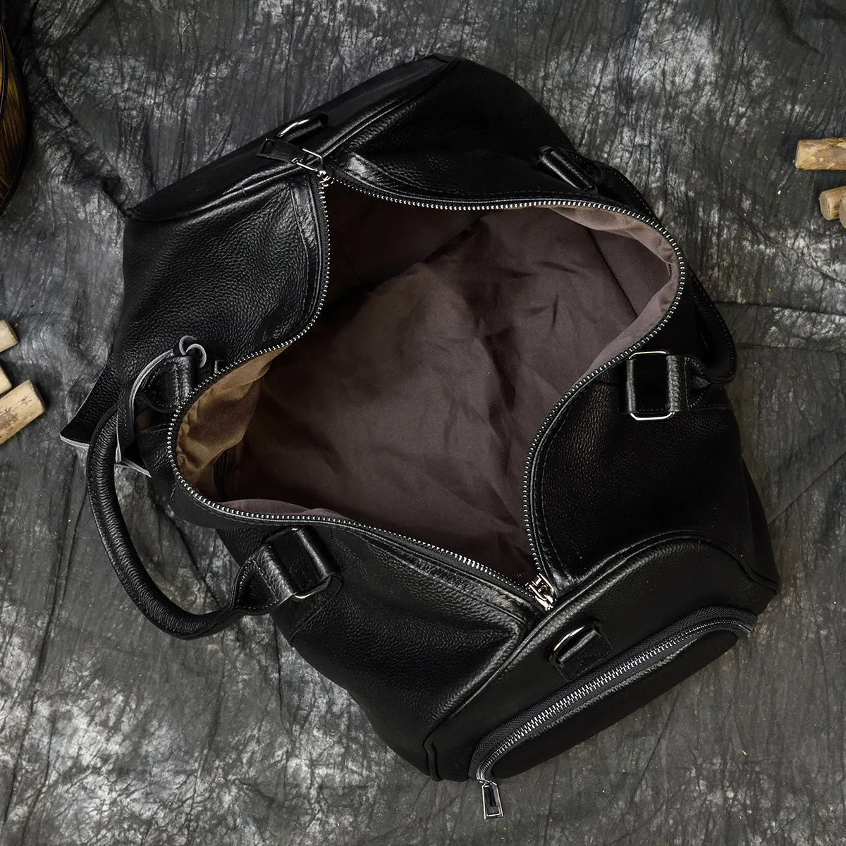 Weekend Travle Leather Bag Large Stroage for Men