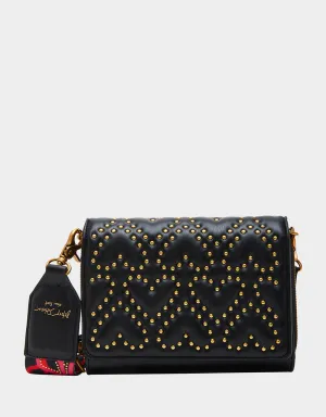 WHAT A STUD WALLET ON CHAIN BLACK