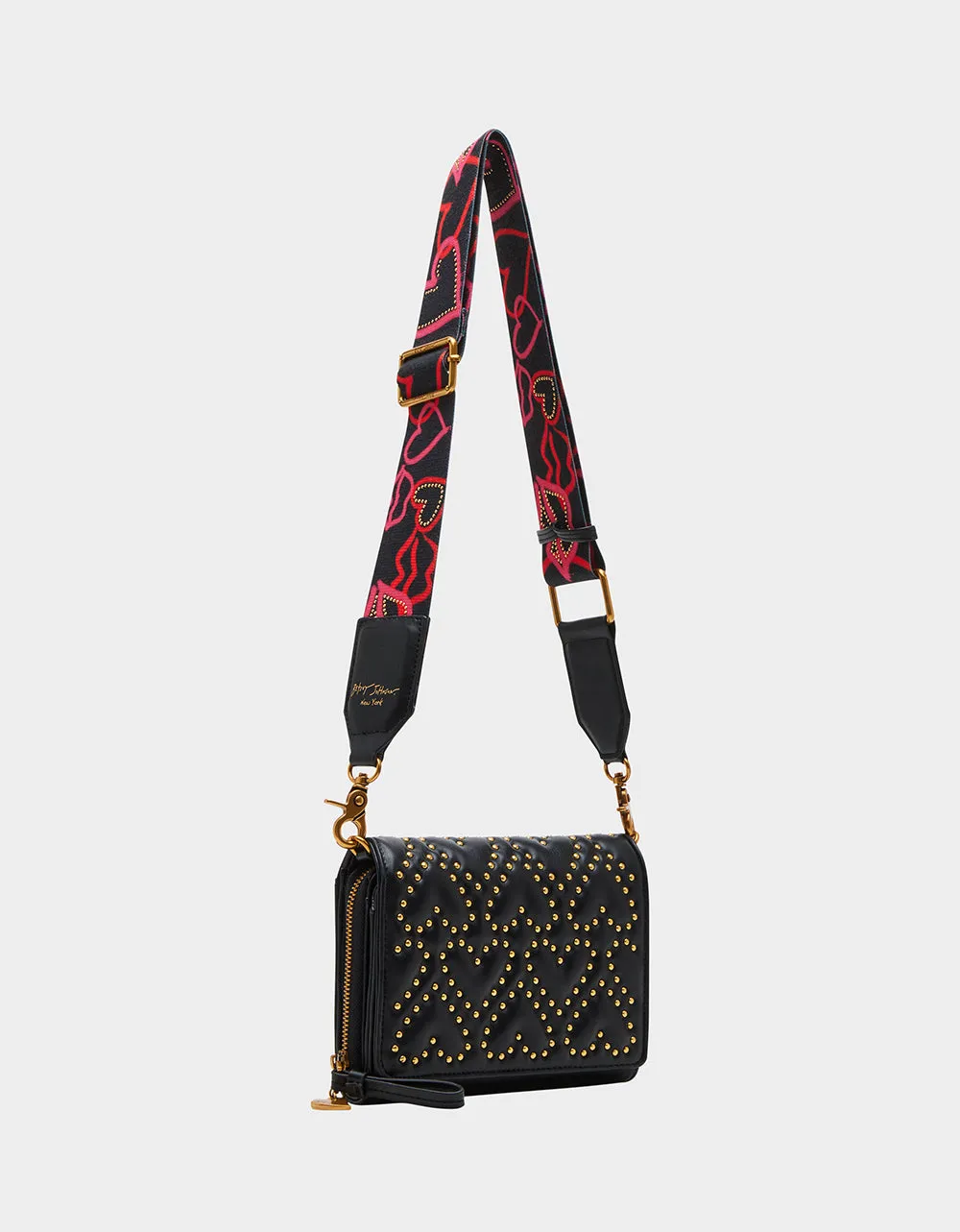 WHAT A STUD WALLET ON CHAIN BLACK
