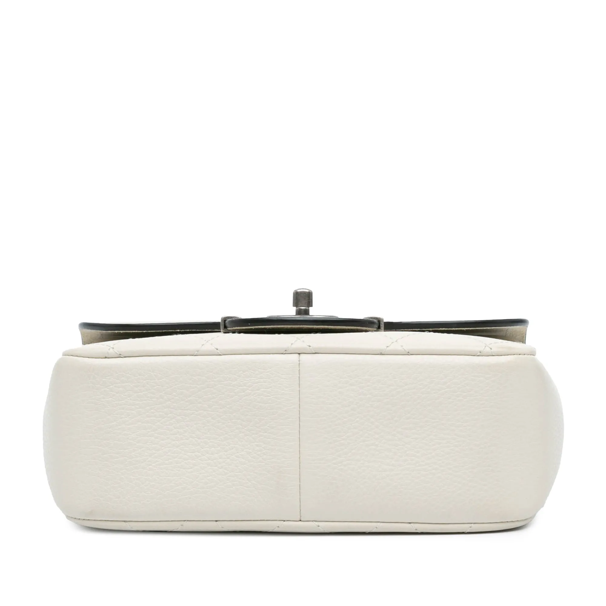 White Chanel Paris-Greece Calfskin Archi Chic Flap Satchel