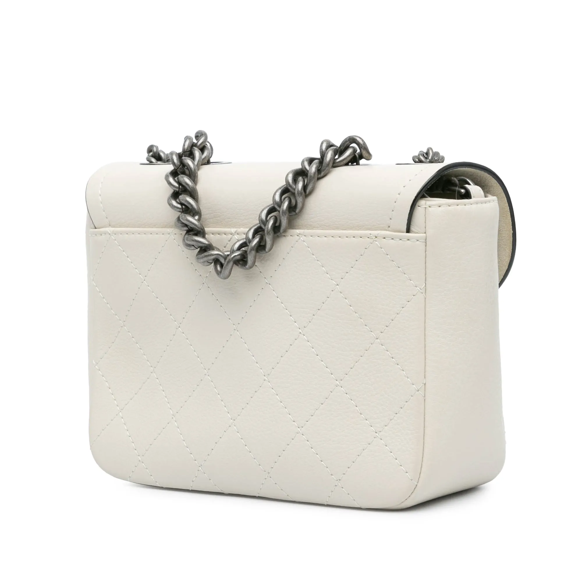 White Chanel Paris-Greece Calfskin Archi Chic Flap Satchel