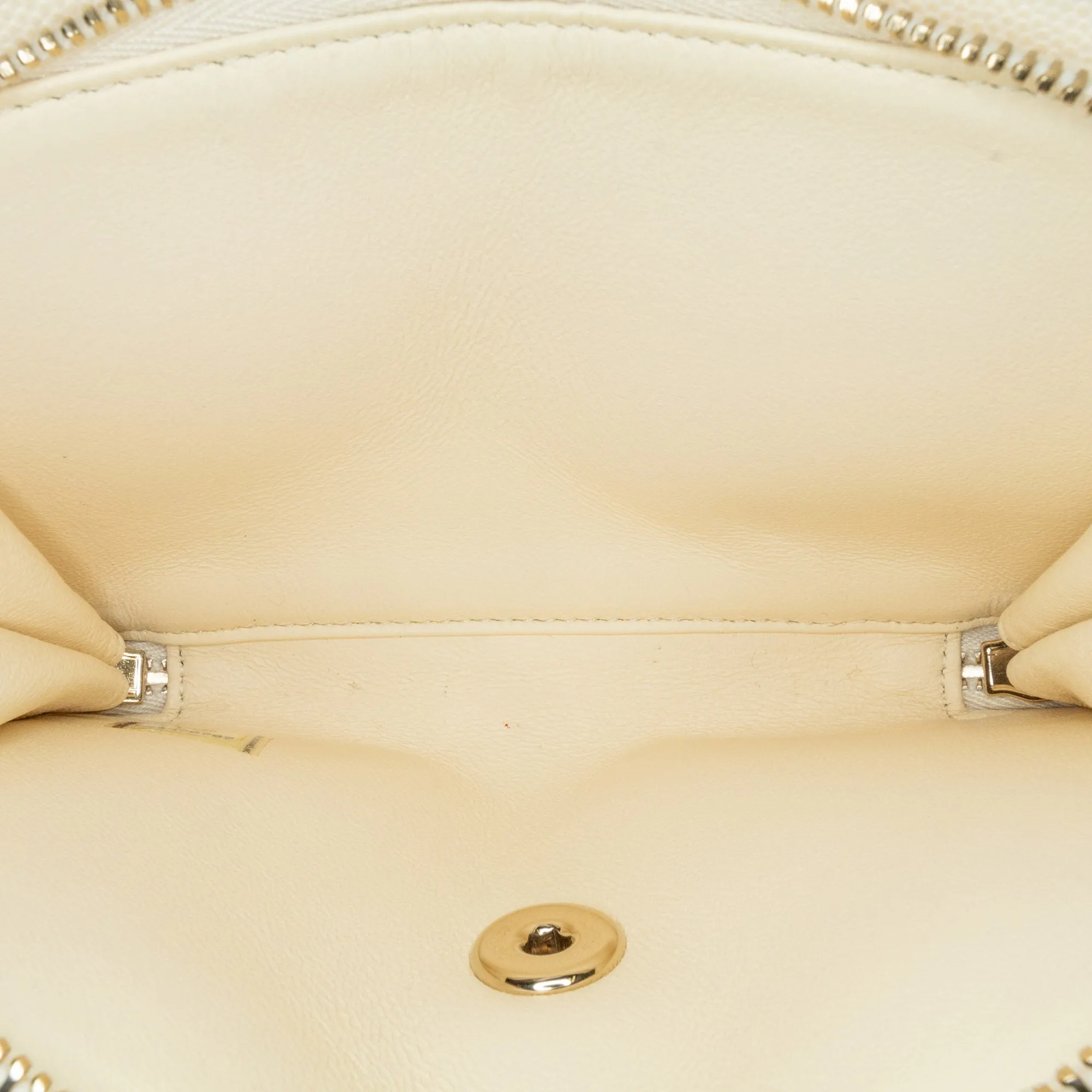 White Chanel Small Caviar Business Affinity Top Handle Flap Satchel