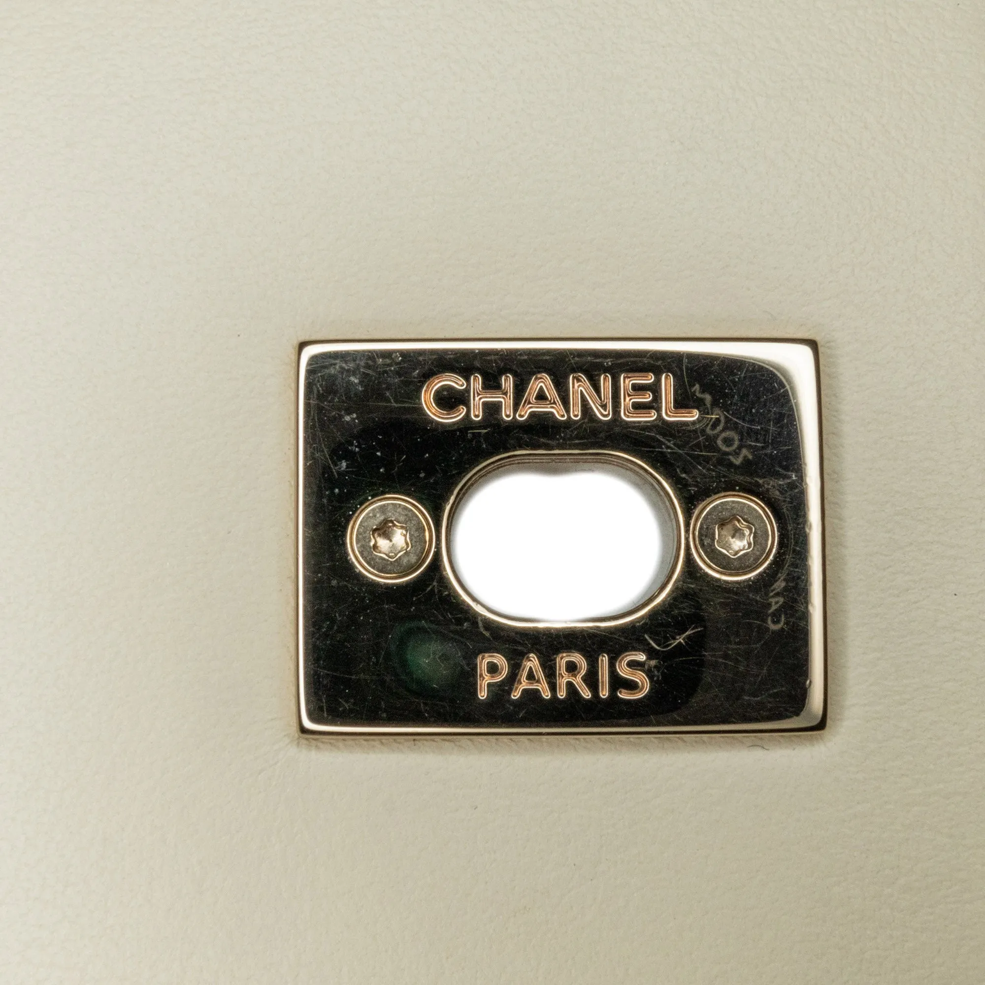 White Chanel Small Caviar Business Affinity Top Handle Flap Satchel