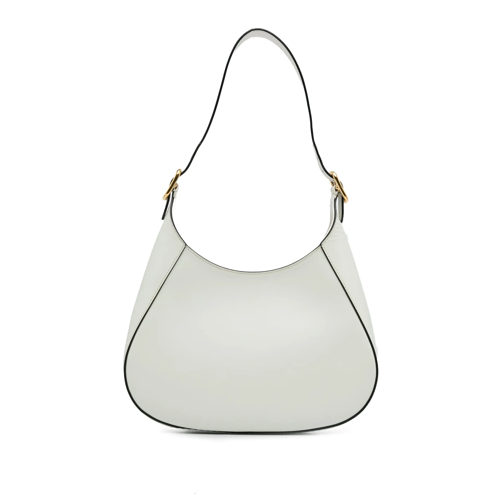 White Prada Spazzolato Cleo Hobo