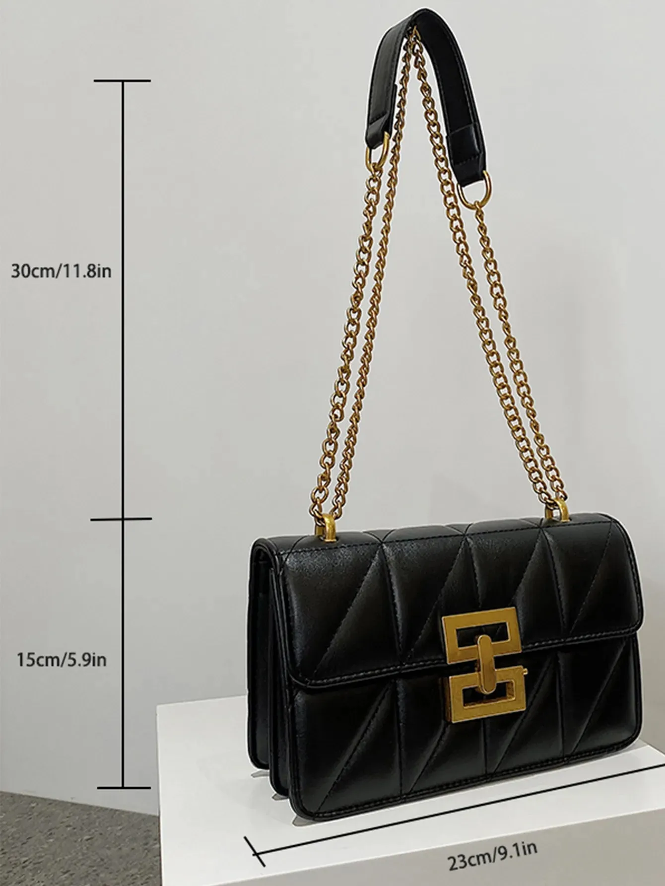 Willemina Square Quilted Flap Bag