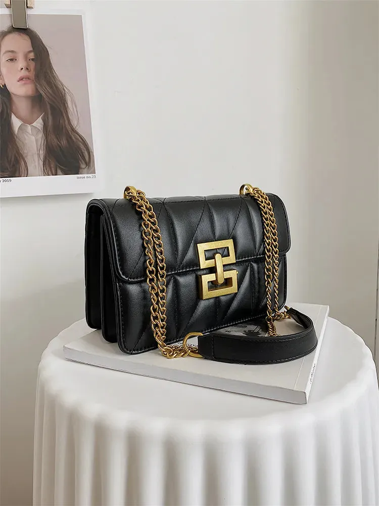 Willemina Square Quilted Flap Bag