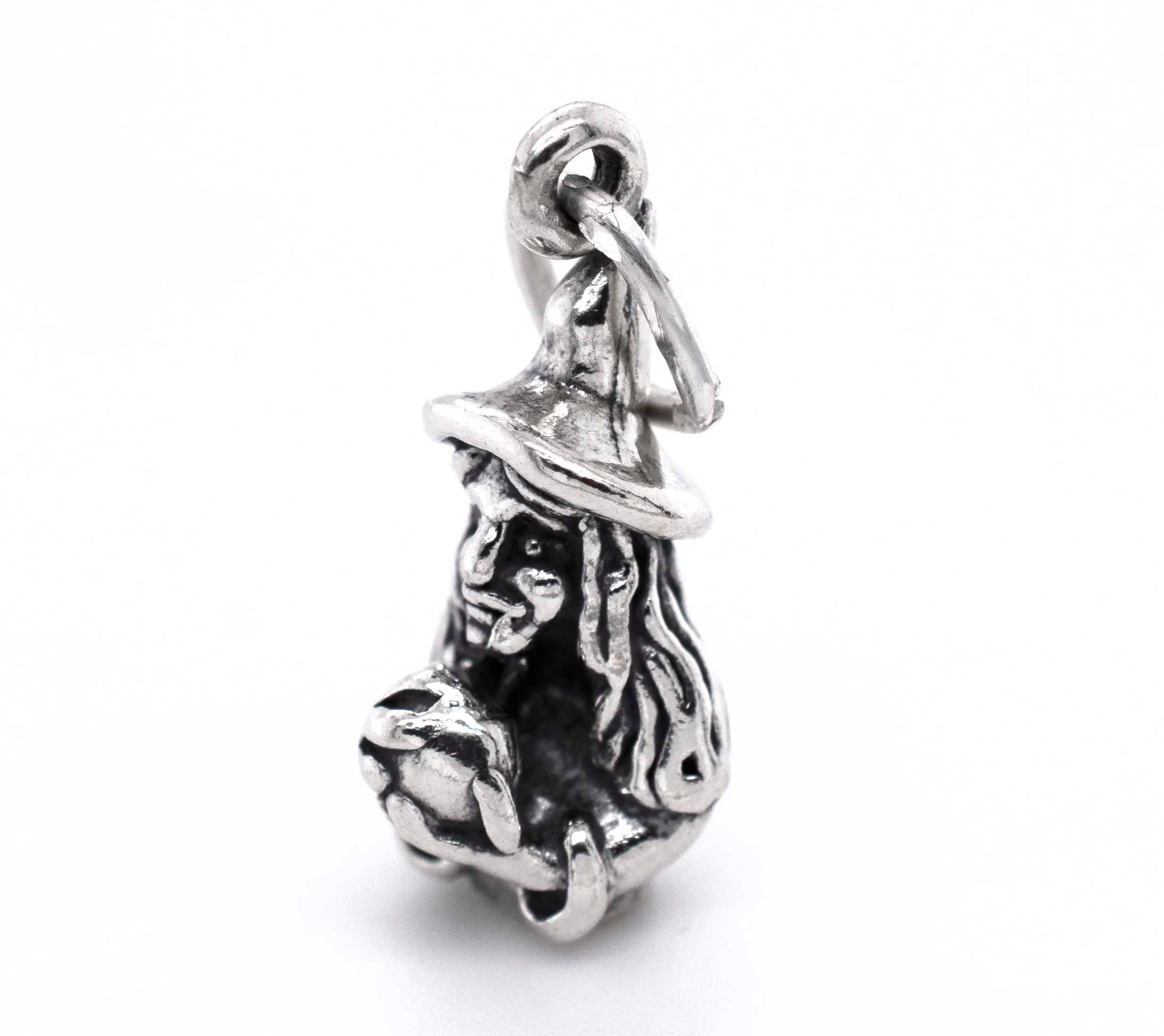 Witch with Crystal Ball Charm