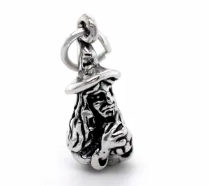 Witch with Crystal Ball Charm