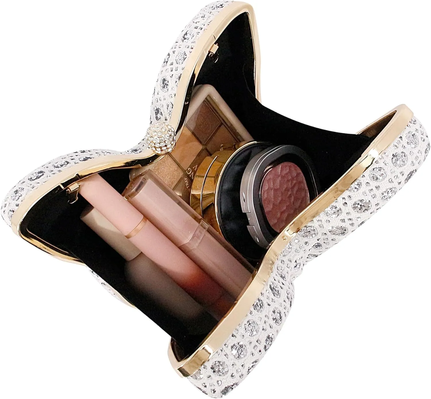 Women Elegant Butterfly Clutches Glitter Evening Bag Shoulder Bag Party Wedding Cocktail Prom Handbags