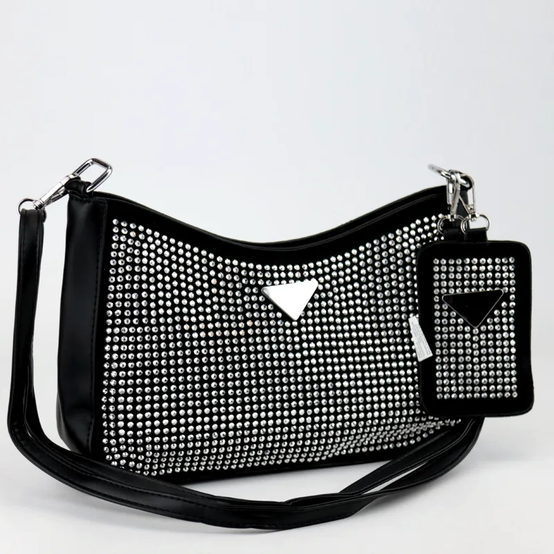 Women Evening Bags Rhinestone Leather Hobo Bags #SH-6678 #22