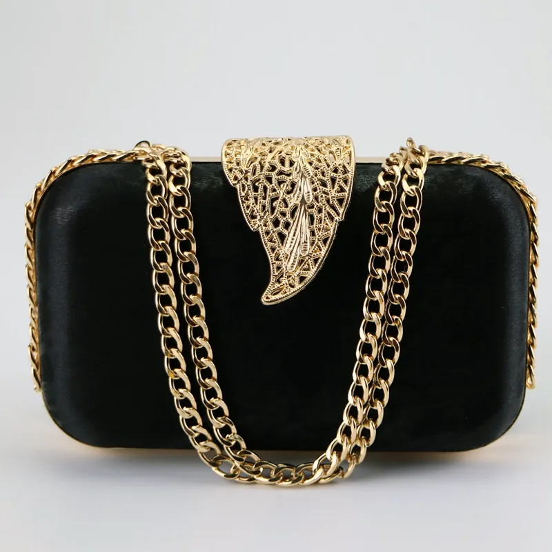 Women Velvet Evening Bag – Elegant Clutch Bag Chain Shoulder Bag #Sp-8768 #22
