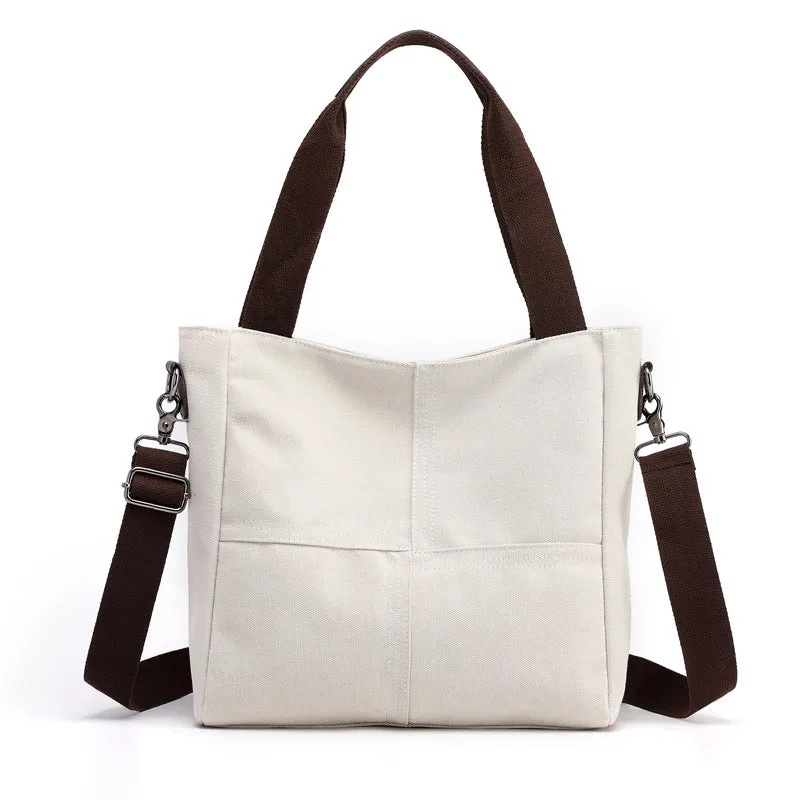 Women’s Canvas Crossbody Bag with Adjustable Shoulder Strap