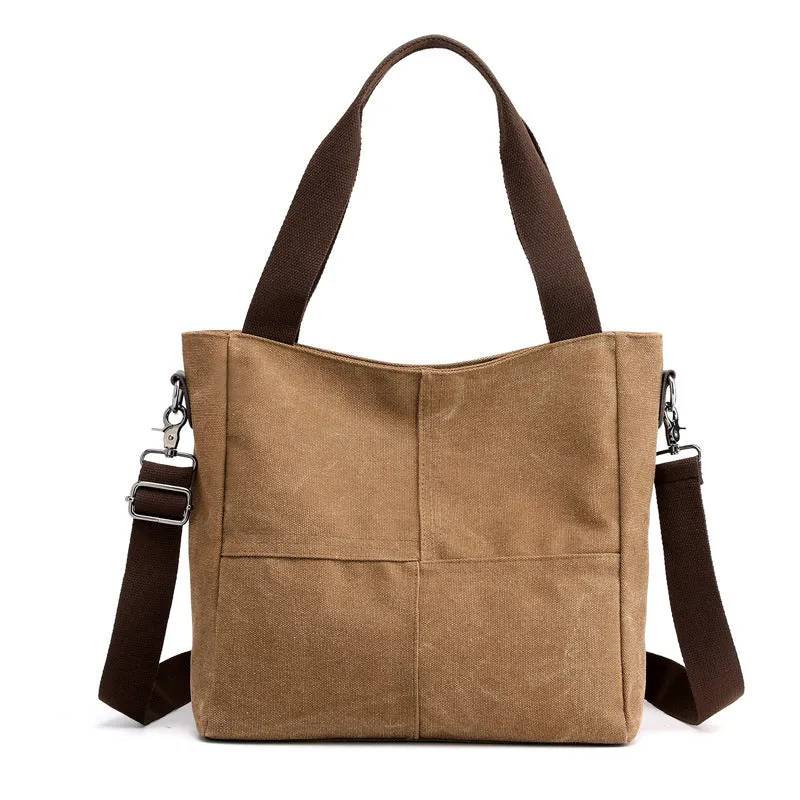 Women’s Canvas Crossbody Bag with Adjustable Shoulder Strap
