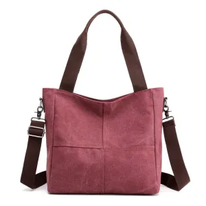 Women’s Canvas Crossbody Bag with Adjustable Shoulder Strap