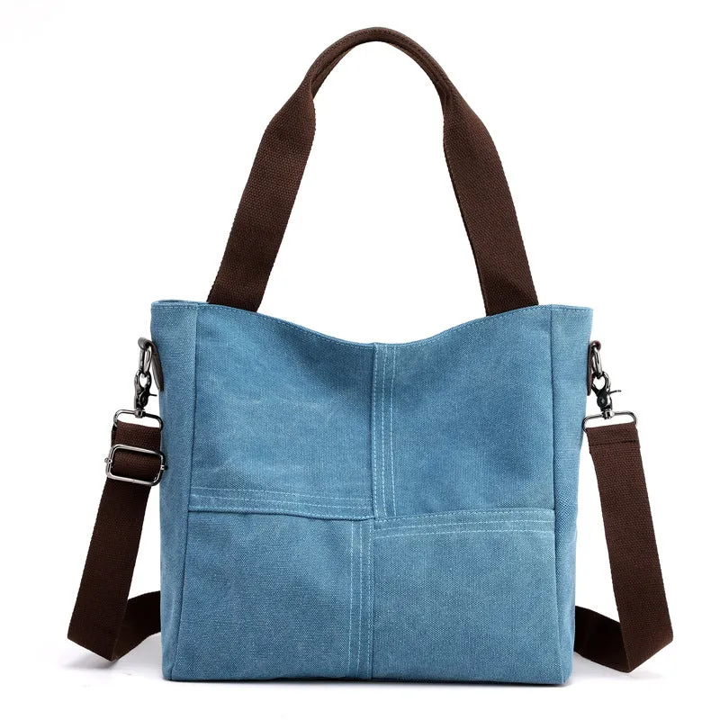 Women’s Canvas Crossbody Bag with Adjustable Shoulder Strap