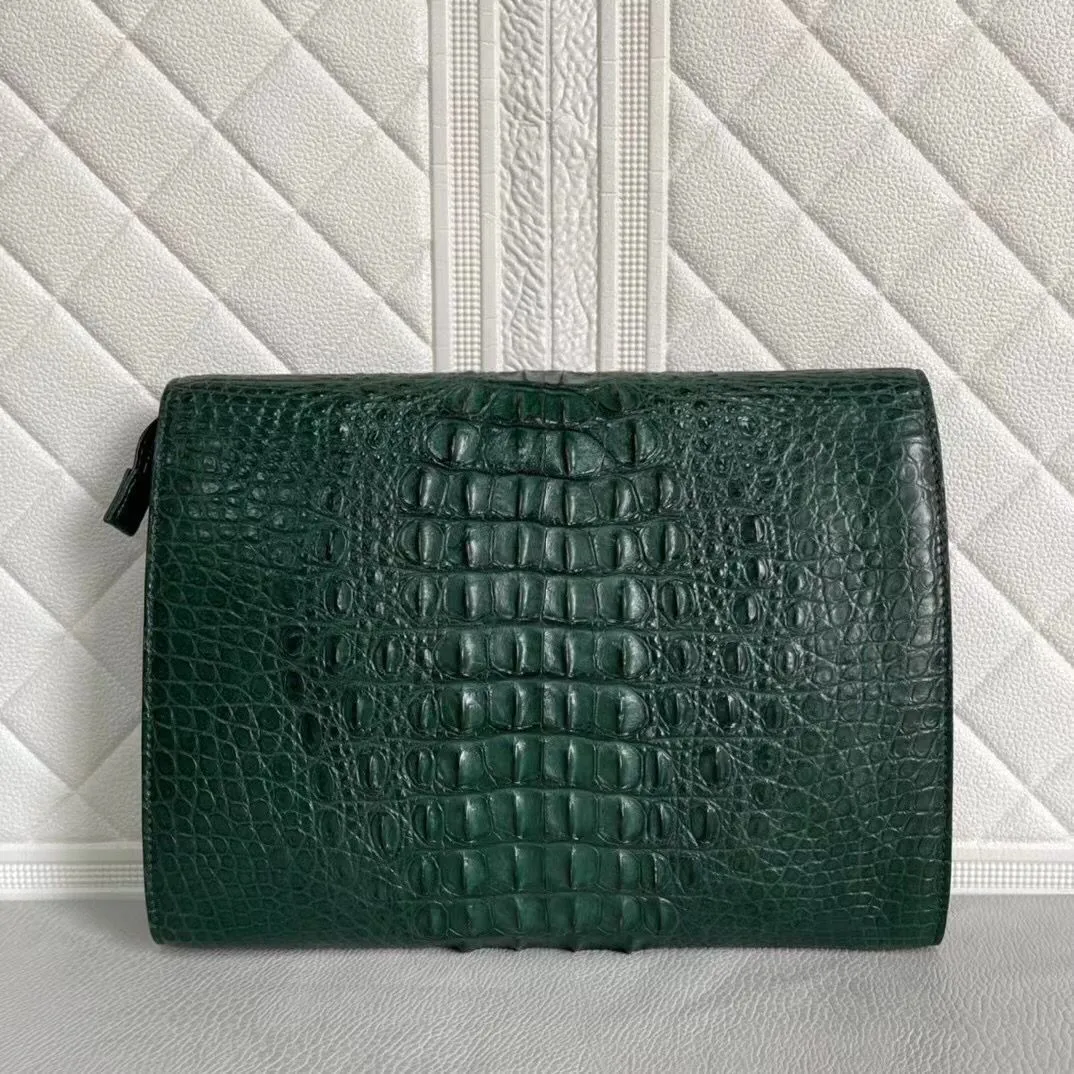 Womens Genuine Crocodile Leather Clutches