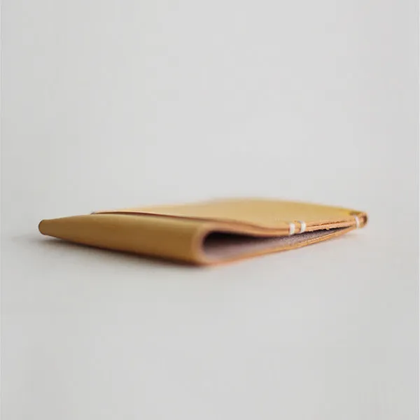 Womens Handmade Leather Card Wallet Slim Wallet Purses for Women
