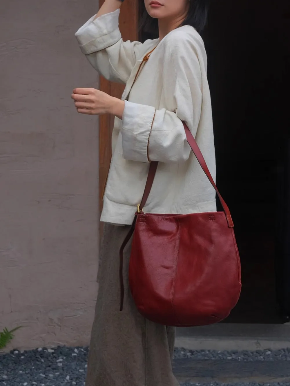 Women's Hobo Shoulder Bags Genuine Leather Hobo Bags Medium Hobo Bag