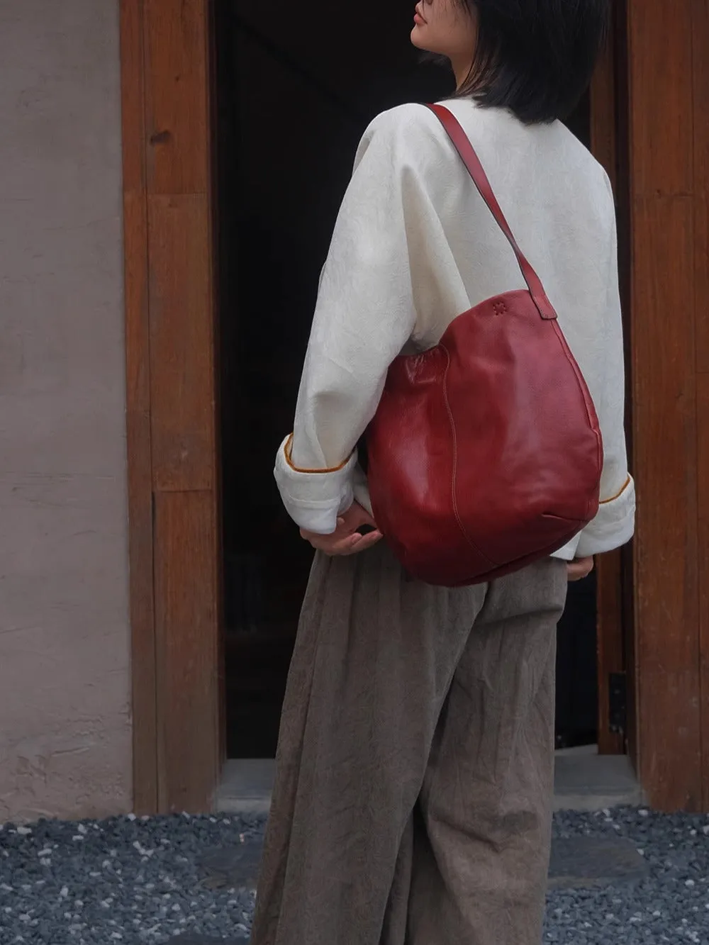 Women's Hobo Shoulder Bags Genuine Leather Hobo Bags Medium Hobo Bag