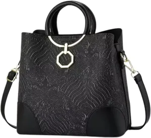 Women's Large Capacity Quilted Leather Shoulder Bag