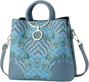 Women's Large Capacity Quilted Leather Shoulder Bag