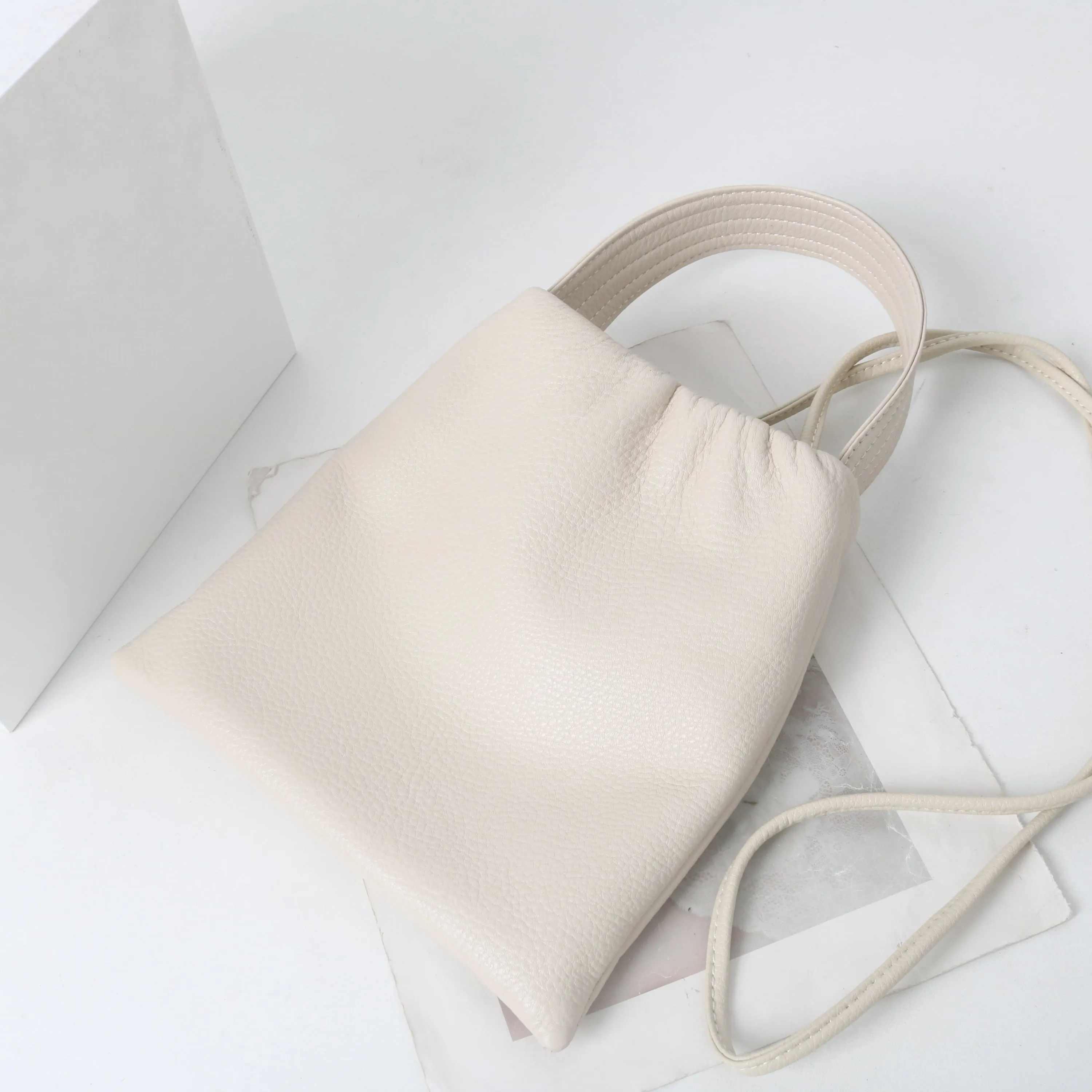 Womens Leather Hobo Shoulder Bag