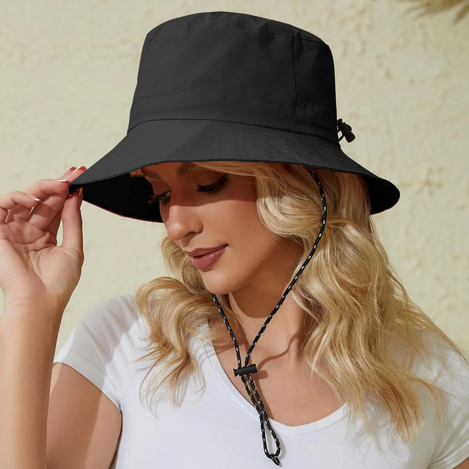 Womens Packable Bucket Hat, Waterproof Outdoor Fishing Hat for Women, Lightweight UV Protection Sun Hat for Women
