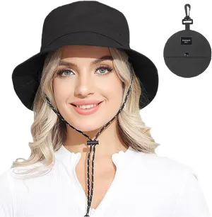 Womens Packable Waterproof Bucket Hat Men UV Protection Sun Hat