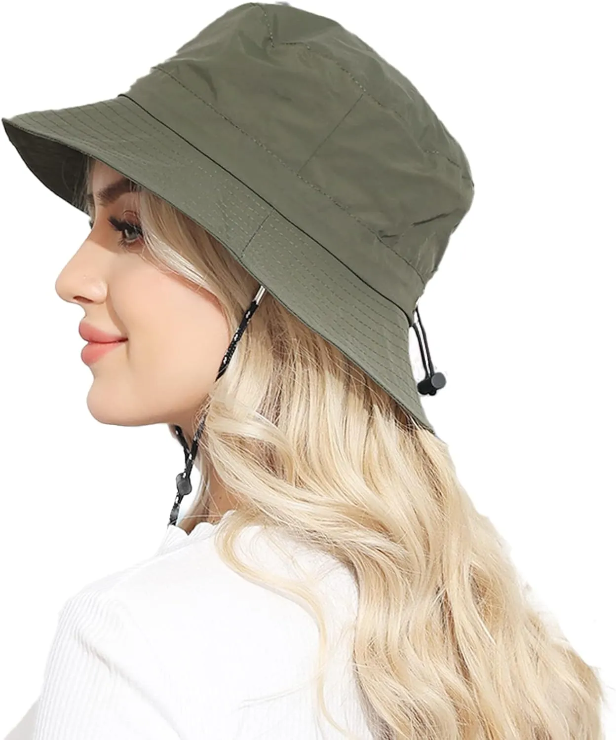 Womens Packable Waterproof Bucket Hat Men UV Protection Sun Hat
