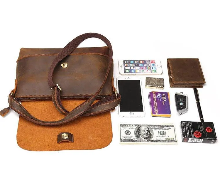 Woosir Cross Body Leather Bag Brown
