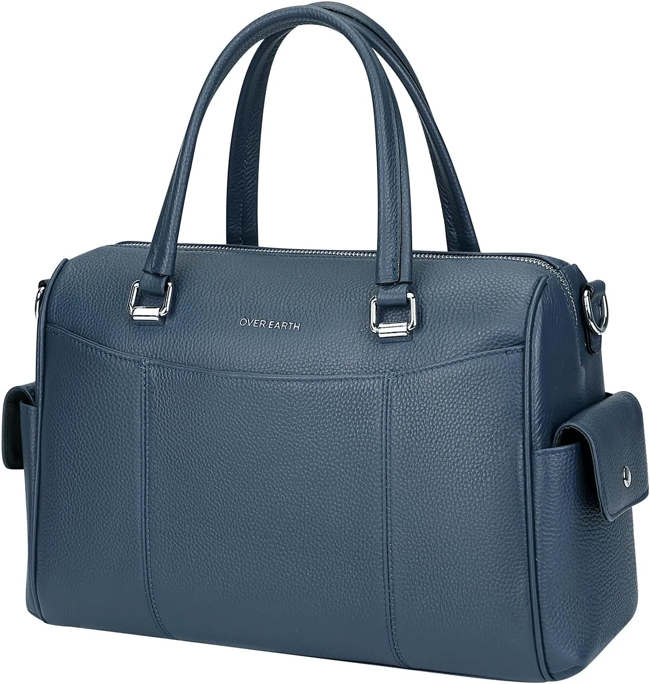 XXGJOALD-Genuine Leather Satchel Purse for Women Women's Top-Handle Shoulder Handbags (O208E Black)